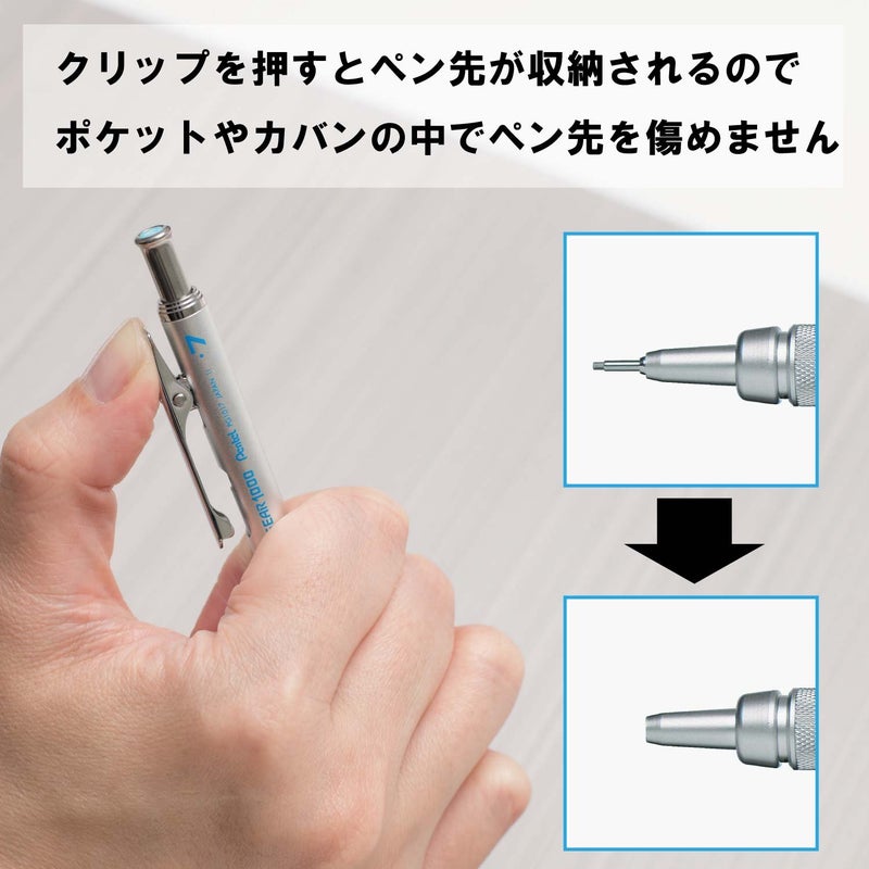 Pentel Graph Gear 1000 Mechanical Drafting Pencil 0.7mm Blue (PG1017) - Image 4